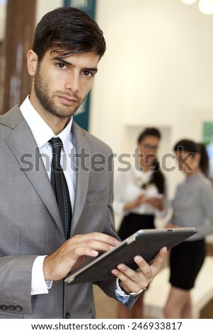 Portrait of business man in an office environment