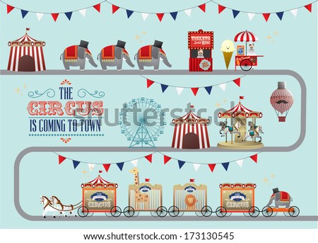 circus/fun fair/fairground/carnival vector/illustration