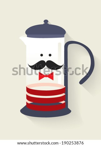 French Press Vector/Illustration - 190253876 : Shutterstock