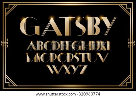 gatsby typography vector