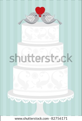 wedding cake vector/illustration