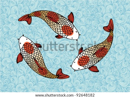 Vector Images Illustrations And Cliparts Koi Fish Vector Illustration Hqvectors Com