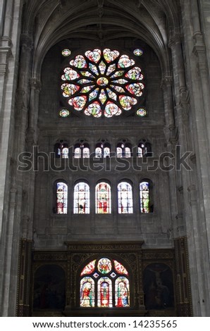 Notre-Dame in Paris - rosette - south entry