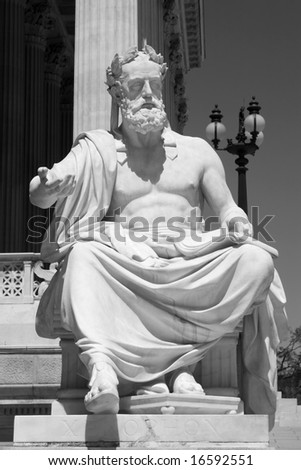 Xenofon Statue For Vienna Parliament Stock Photo 16592551 : Shutterstock