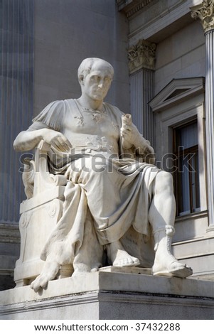 Vienna - Julius Caesar statue for the Parliament