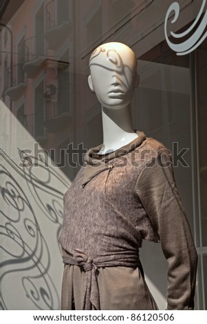 Milan - dummy in shop-window