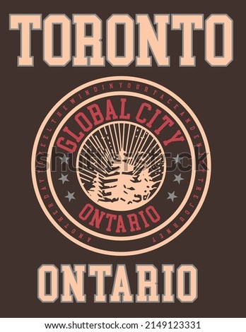 Toronto city design with emblem