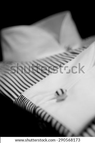 mens shirts production (zoomed white collars)