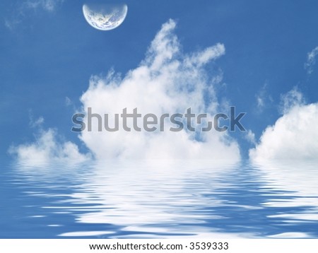 earth,sky and cloud
