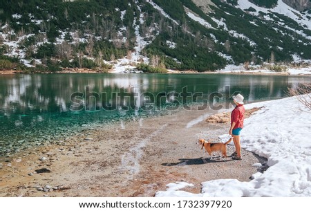 Similar – Image, Stock Photo Snow Fe Woman Young woman