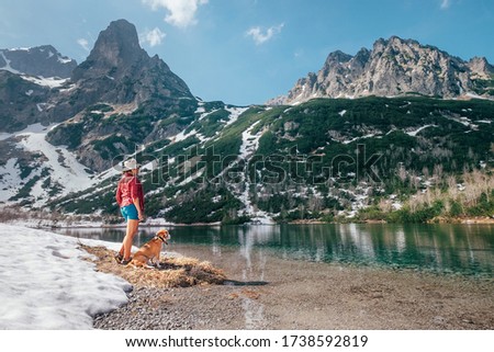 Similar – Image, Stock Photo Snow Fe Woman Young woman