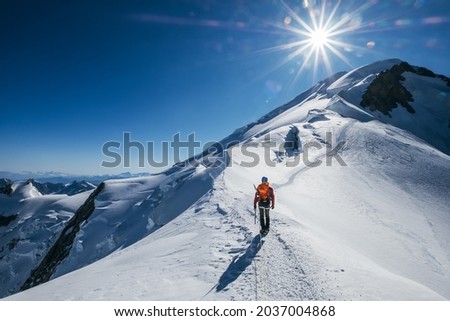 Image, Stock Photo glacier climbing Nature