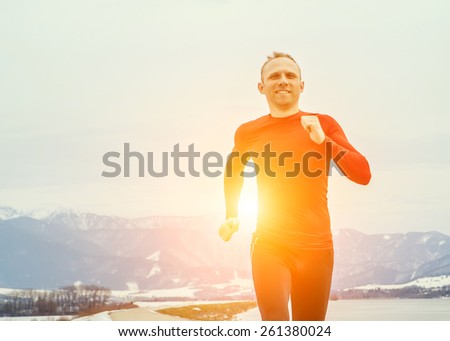 Run man portrait