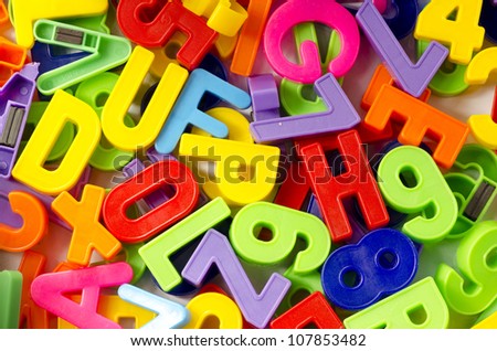 Letters and numbers