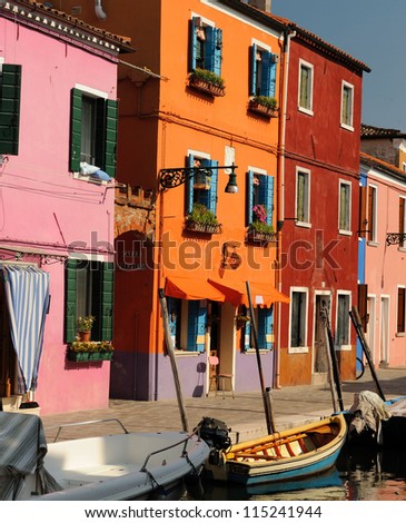 Similar – Image, Stock Photo Italian backyard with shutters and clothesline in early summer