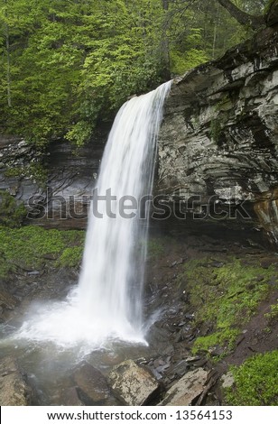 Lower Falls at Hills Creek near Marlinton West Virginia.