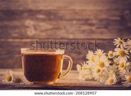 cup of chamomile tea