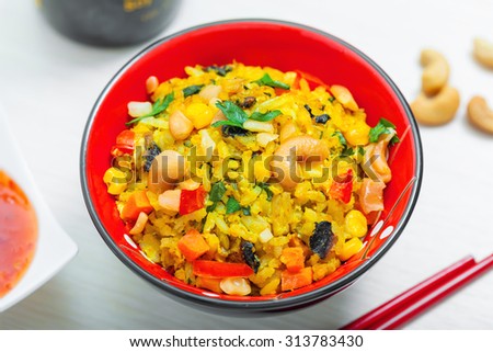 Asian rice meal
