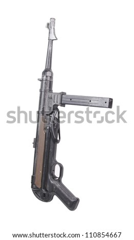old machine-gun PM-40, on a white background