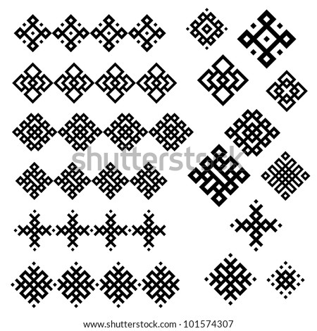 Free Antique Geometric Quilt Designs, Patchwork Blocks