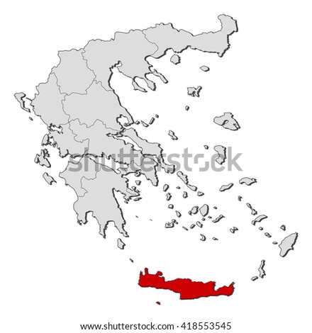 Map - Greece, Crete