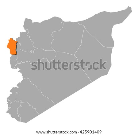 Map – Syria, Latakia