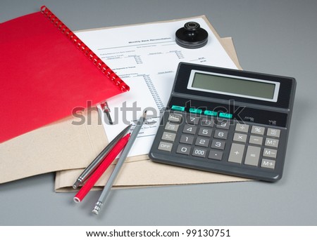 folder with bank documents