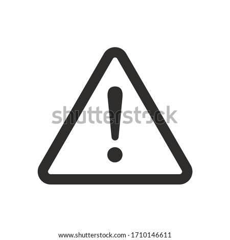 Danger warning icon. Danger warning - Vector icon. Risk sign. Information sign. Exclamation icon