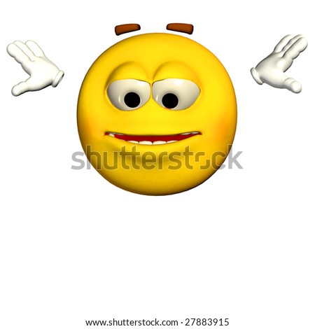 Yellow Emoticon Guy Jumping / Bouncing Stock Photo 27883915 : Shutterstock