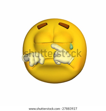 Yellow Emoticon Guy Crying Stock Photo 27883927 : Shutterstock