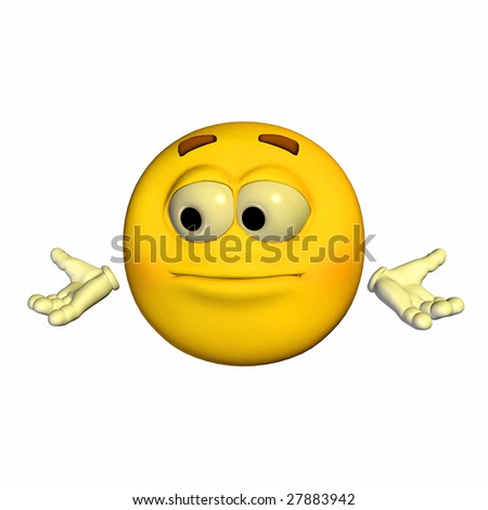 Yellow Emoticon Guy - Lost Expression Stock Photo 27883942 : Shutterstock