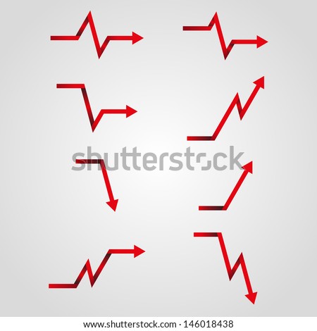 business arrow graph , vector illustration eps