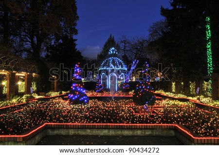 Park and Tilford Gardens Christmas Lights, North Vancouver