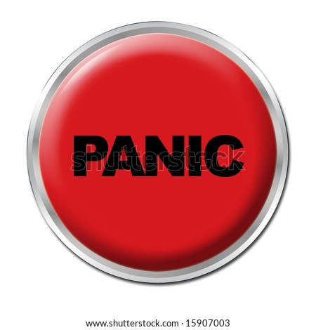 Red Round Button With The Word Panic Stock Photo 15907003 : Shutterstock