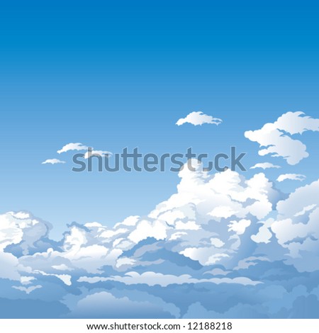 blue sky with clouds