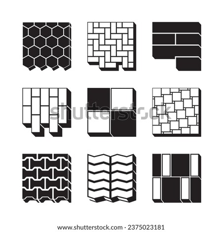 Concrete paving blocks - vector illustrator