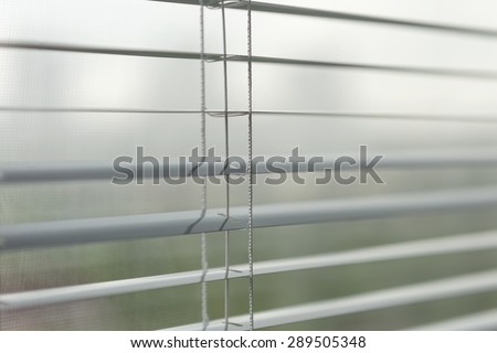 Soft light fragment of an office window