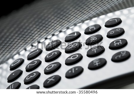 technology background - detail of electronic calculator