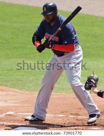 JUPITER, FL USA - MAR. 24: Red Sox designated hitter David \