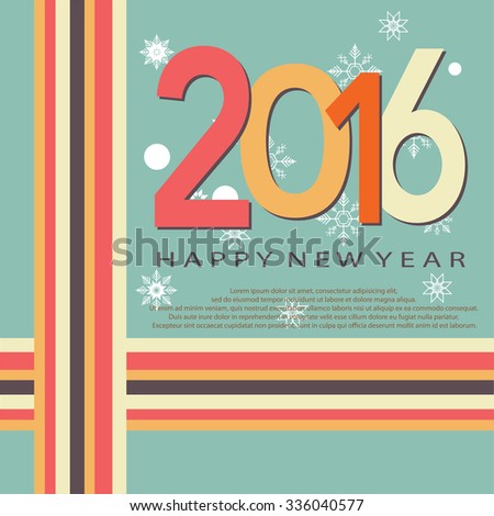 Artistic Style - Happy New Year Background Stock Vector Illustration 336040577 : Shutterstock