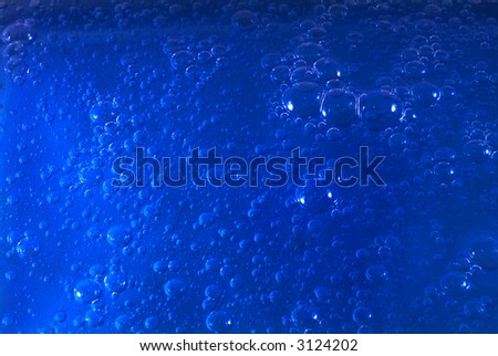 Graduated blue bubbles background.