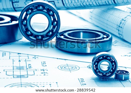mechanical drawing and tools/ bearing