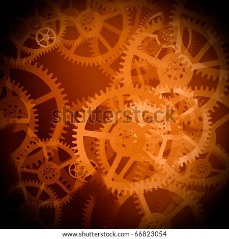industrial gears set/  color  toning concept