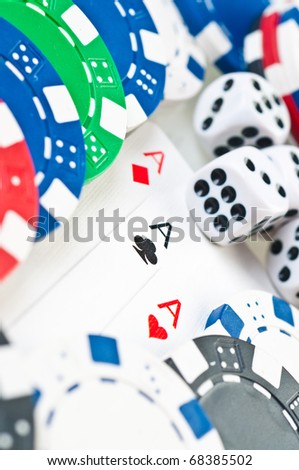 stack of poker color chips