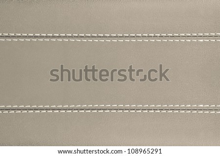 beige  horizontal stitched leather background , art wallpaper