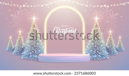 Similar – Image, Stock Photo Christmas tree with silver ornament. Festive mood. Closeup