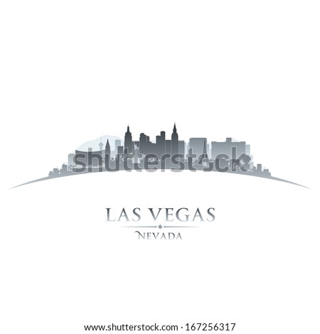 Las Vegas Nevada city skyline silhouette. Vector illustration