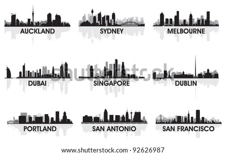 City skyline set