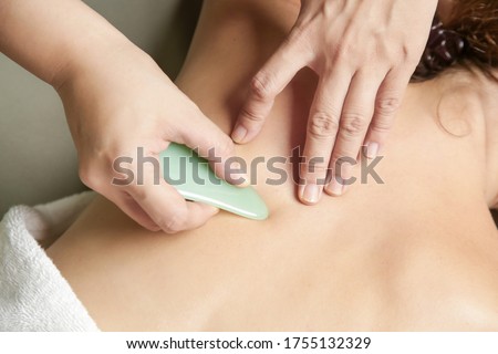 Gua Sha Treatment - Traditional Healing Technique Foto stock © 