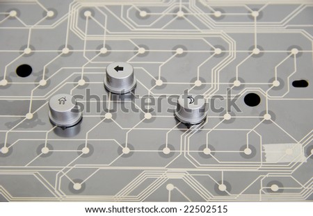 All roads point to home on circuit board consisting of wires and connections